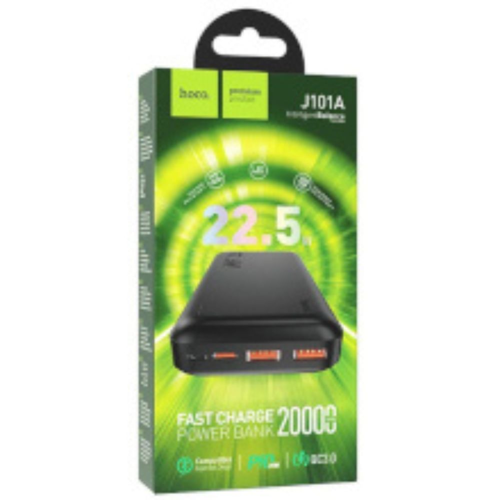 POWER BANK HOCO J101A 20000MAH 22.5W 3A NERO
