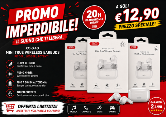 CUFFIE MINI TRUE WIRELESS EARBUDS