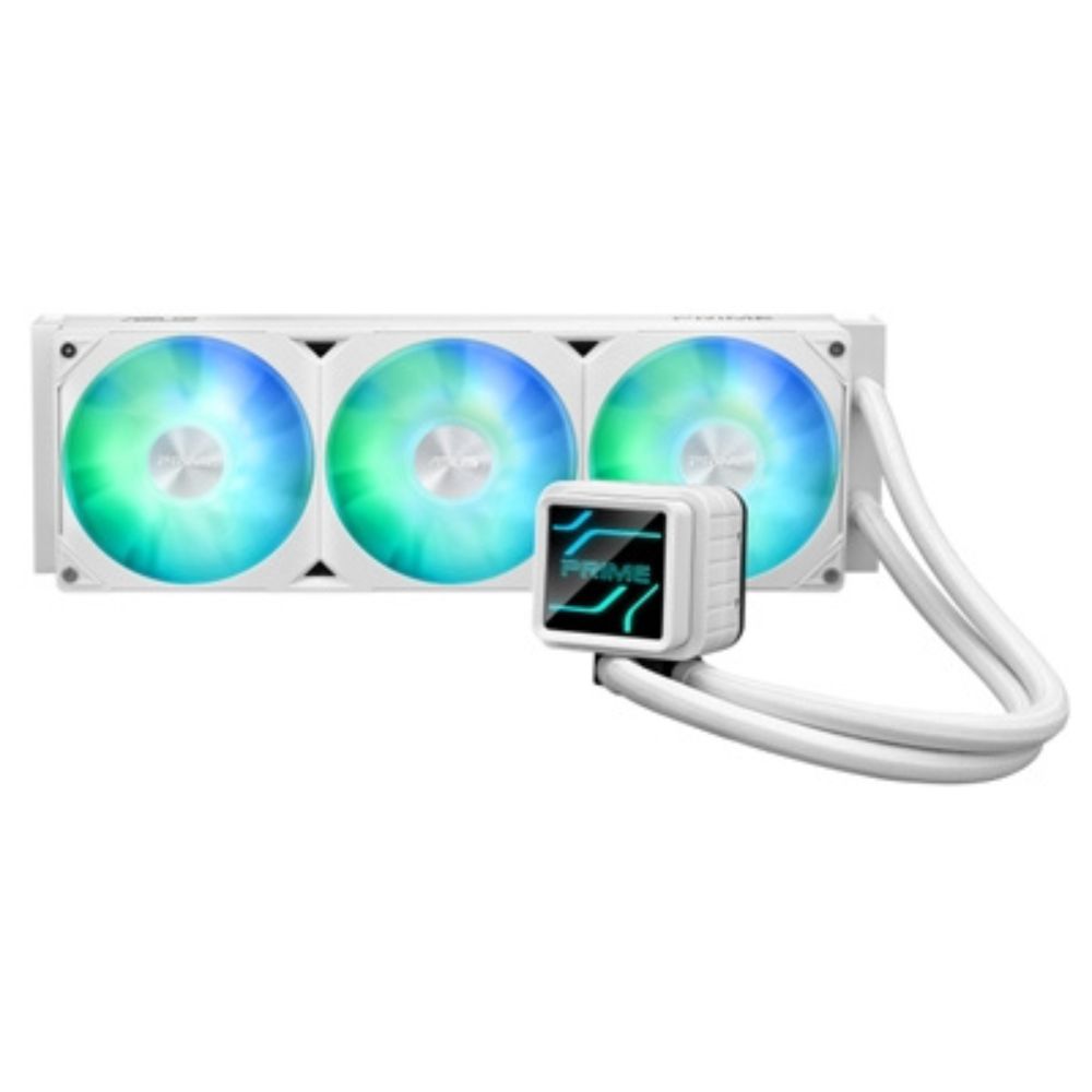 DISS A LIQUIDO ASUS PRIME LC 360 ARGB WHT 397X120X27MM 3VENT.X120MM LGA1851-1700-1200-AM4-AM5 BIANCO 90RC0102-B0EAY0
