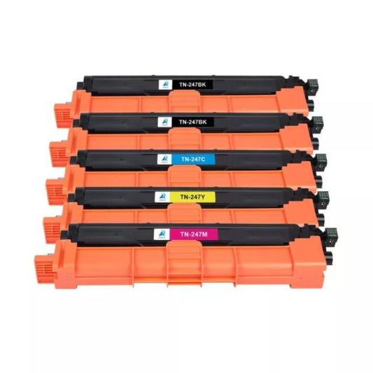 5 TONER COMPATIBILI BROTHER TN-247 PER